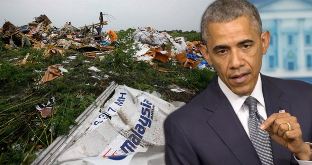 Barack Obama označil sestřelení letounu MH17 za globální tragédii