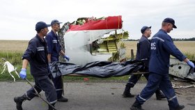 Záchranáři v místě dopadu malajsijského letounu našli těla 196 z celkových 298 obětí