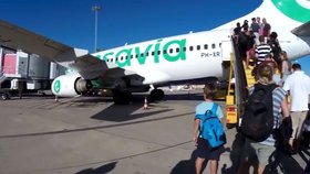 Případ se týkal letadla nizozemské aerolinky Transavia Airlines