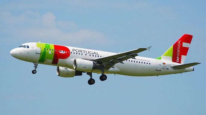 letadlo portugalských aerolinek TAP