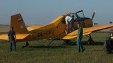 Pilot přežil pád letadla bez zranění