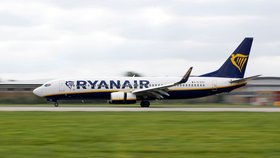 Letoun aerolinek Ryanair.
