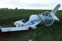 Pilot zahynul při pádu ultralightu