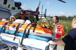 Záchranka rychle převezla dívku do nemocnice v Českých Budějovicích