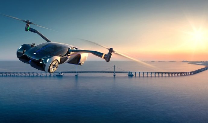 Létající super auto HT Aero by se mohlo objevit na silnicích i na obloze do roku 2024. Vozidlo na elektrický pohon má dvojici obrovských automaticky skládacích vzpěr, které se při jízdě po silnici schovají do karoserie. Vyvíjí ho čínská společnost Xpeng, která se zaměřuje na elektrická letadla s kolmým startem a přistáním.