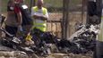 Záchranáři zasahují na místě letecké nehody na Maltě