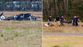 Pět lidí zemřelo při havárii osmimístného letadla v USA, (28.1.2019).