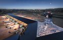 Nový dřevěný terminál bude kompletně pokryt solárními panely