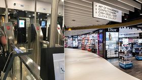 Na letišti otevřeli největší bezcelní obchod v Česku, najdete ho za automatickými bránami, které cestujícím kontrolují cestovní doklady.