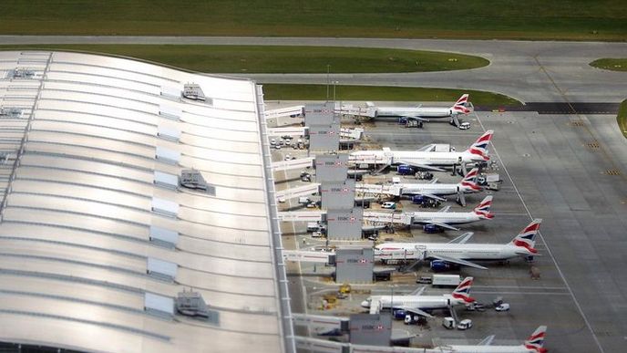 letiště Heathrow v Londýně