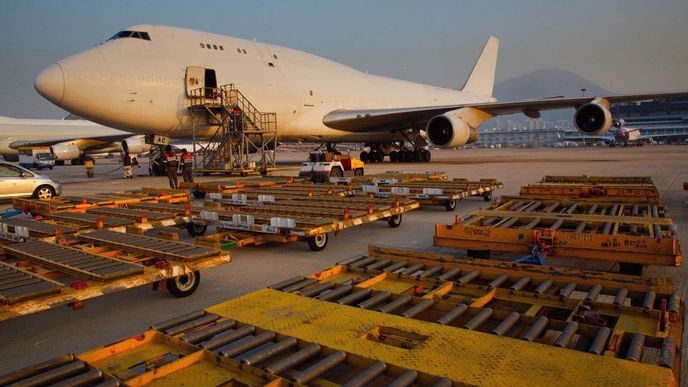 1. místo - Mezinárodní letiště Hongkong, Čína. 418 000 tun odbaveného nákladu za duben.