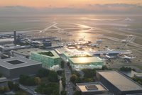 Tři zelené »lucerny« ozvláštní Terminál 1 pražského letiště. Na budovách bude zářit česká krajina