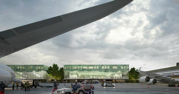 Terminál 1 rozšíří tři nové budovy, navrhne je nizozemské studio MVRDV