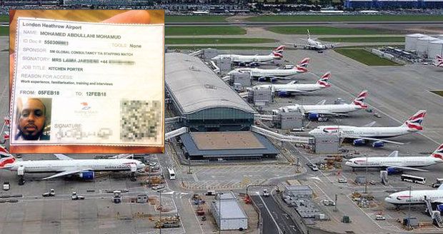 Britové v šoku: Na londýnském letišti zaměstnávali podezřelého z terorismu