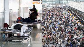 Poprask kvůli jedné ženě: Cestující museli spát na letišti, v Mnichově dál ruší lety