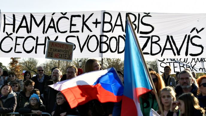  Demonstrace na Letenské pláni spojená s 30. výročím sametové revoluce (16. 11. 2019)