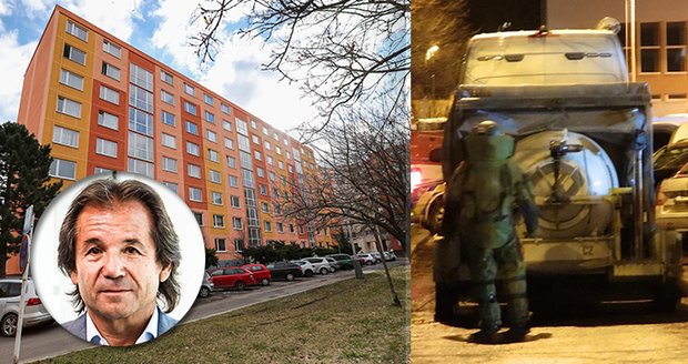 V pátek v Letňanech proběhl desetihodinový zásah policistů z Národní centrály proti organizovanému zločinu. Na místě zasahoval i pyrotechnik, který z jednoho domu vynesl malou bednu s chemikáliemi.