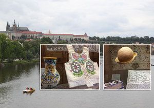 V letohrádku Kinských na Smíchově je do září k vidění výstava pojednávající o unikátním salonku Pražského hradu, který vznikl z iniciativy dcery prezidenta Masaryka. Jeho zdi byly pokryty i nejrůznějšími kusy oděvu.