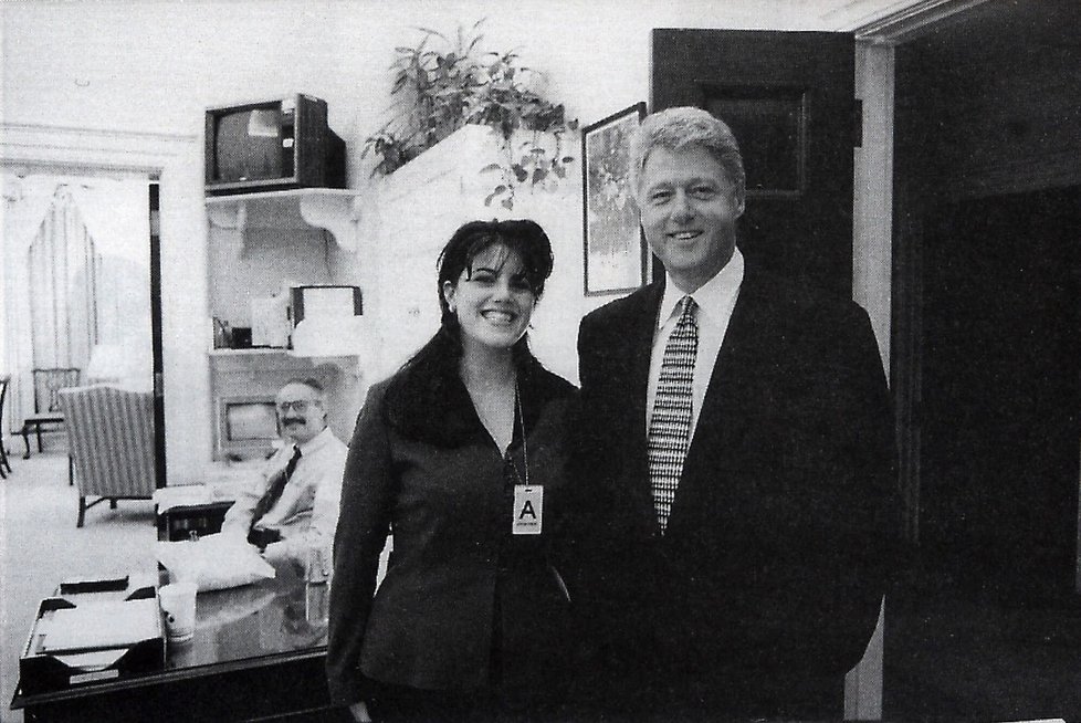 Monica Lewinská s Billem Clintonem