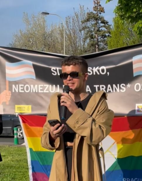 LGBTQ+ aktivista Kryštof Stupka