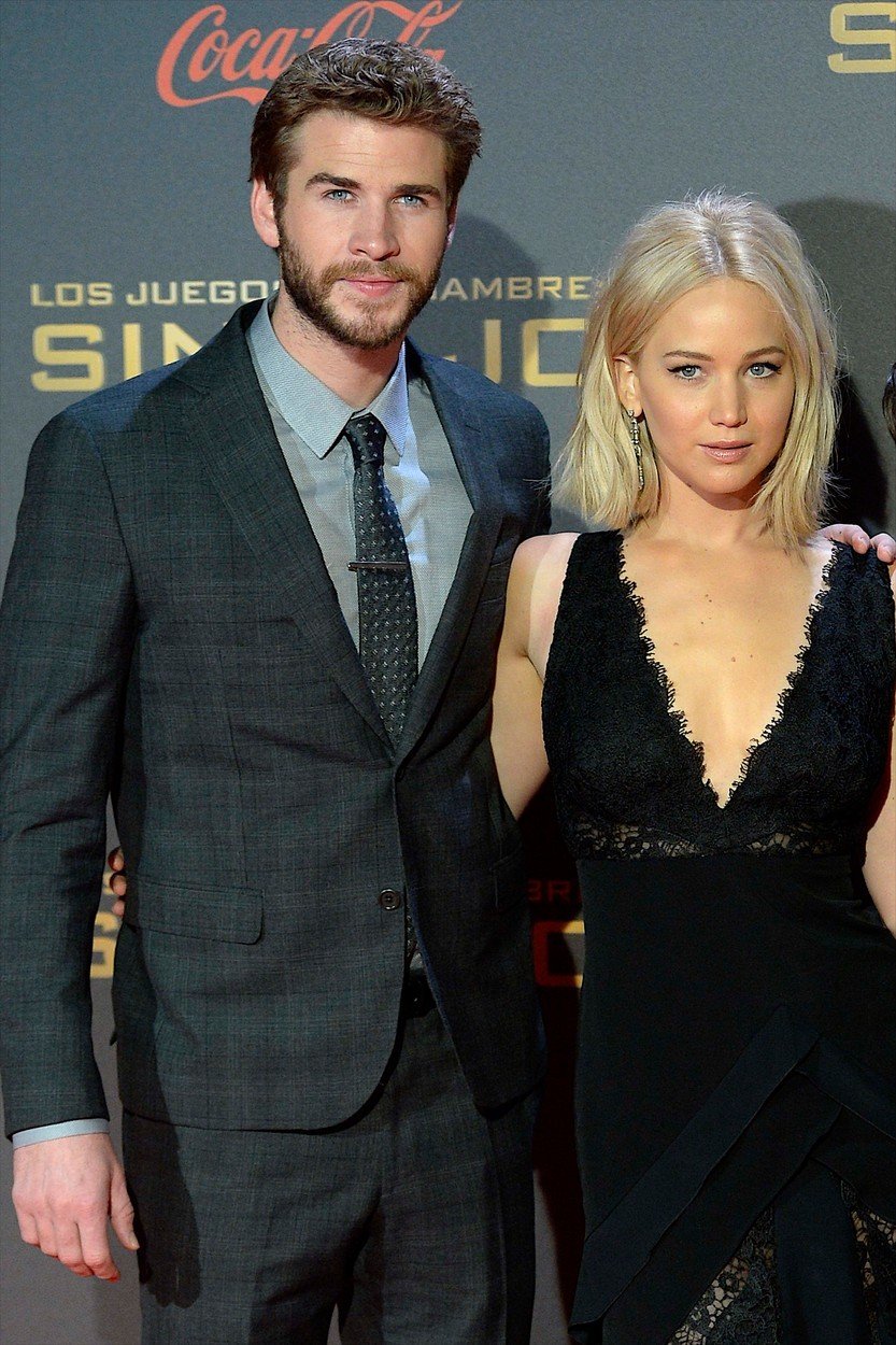 Liam Hemsworth a Jennifer Lawrence