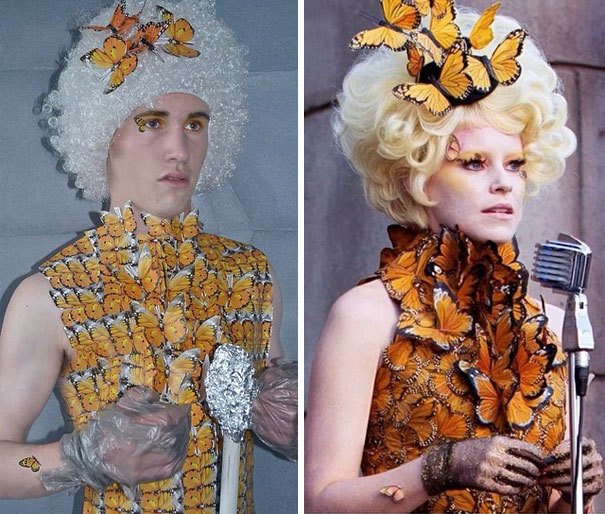 Liam jako Effie z &#34;The Hunger Games&#34;