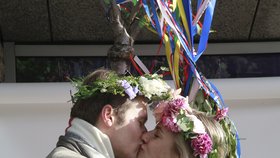 May we Kiss - České centrum Londýn láká každý rok na 1. máje na líbání pod rozkvetlým stromem
