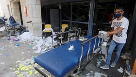 Exploze zničila v Bejrútu i nemocnice.