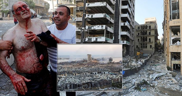 Následky exploze v Bejrútu jsou tragické.