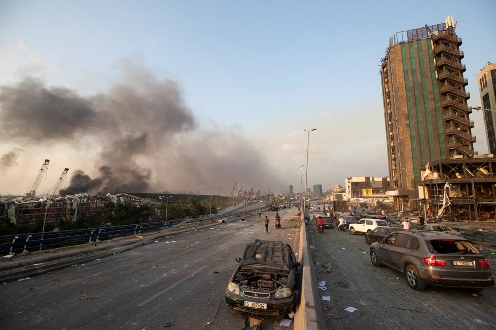 Masivní exploze v Bejrútu, metropoli Libanonu (4. 8. 2020)