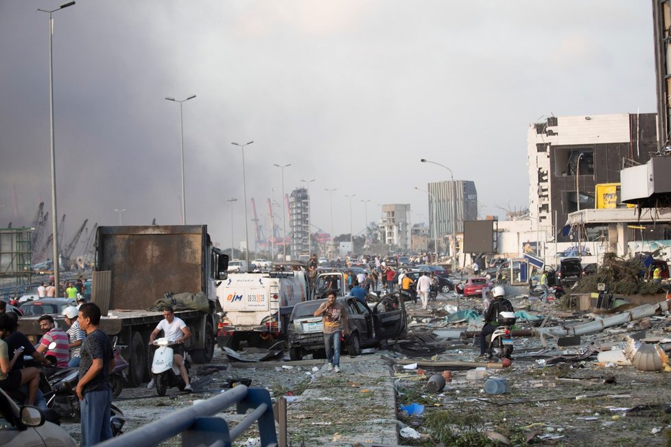 Masivní exploze v Bejrútu, metropoli Libanonu (4. 8. 2020)