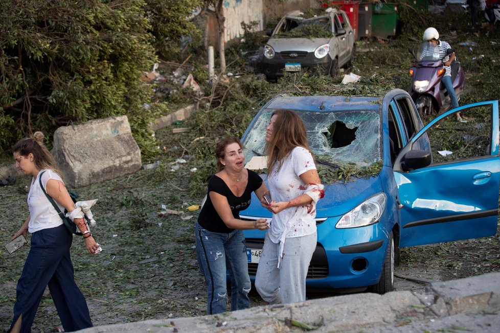 Masivní exploze v metropoli Libanonu Bejrútu. (4.8.2020)