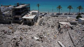 Týros: Následky izraelského bombardování (19. 6. 2026).