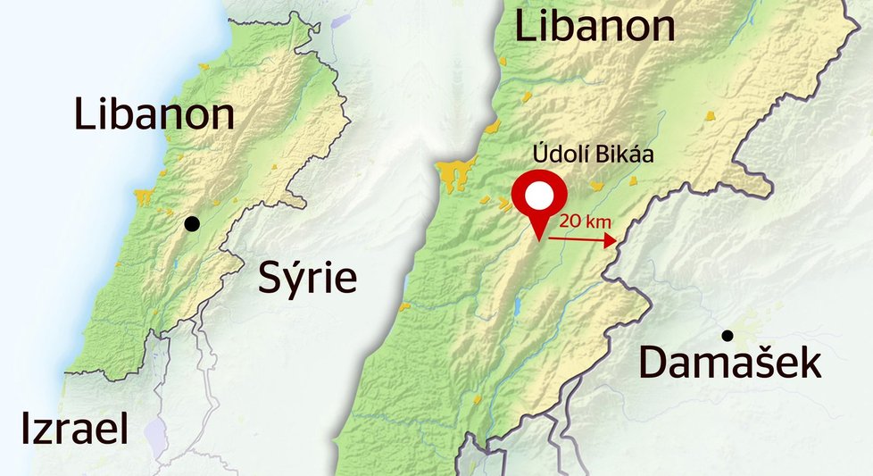 Místo, kde Češi zmizeli, údolí Bikáa, je jedno z nejnebezpečnějších míst v Libanonu.
