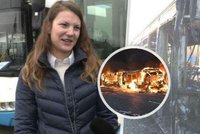 Hrdinka z Liberce zachránila 30 lidí: Řidička Jana zvládla evakuovat autobus v plamenech