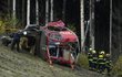 V Liberci spadla kabina lanovky na Ještěd, strojvedoucí na místě zemřel