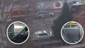 Cestující zasáhla v autobusu horká kapalina z topení do obličeje.