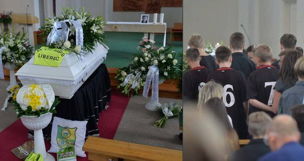Pohřeb Adámka (†14), který zemřel v bazénu: Vymodlené dítě vyprovodili kluci v černých dresech