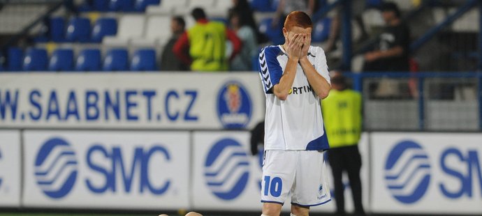 Zklamaní fotbalisté Slovanu Liberec