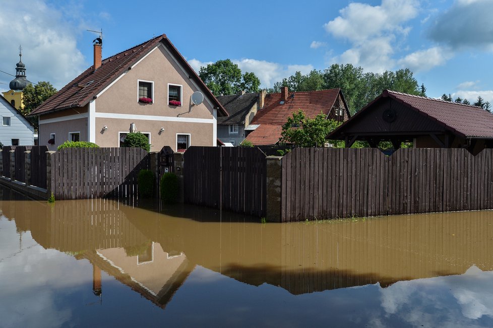 Následky bleskových záplav v Libereckém kraji (18. 7. 2021)
