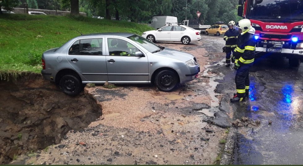 Bouřky udeřily na Liberecký kraj (17.7.2021).