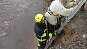 Žena v Hejnicích uvízla v řece Smědé při záchraně psa.