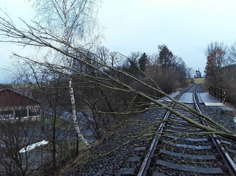 Následky vichřice v Libereckém kraji (3. 2. 2022)