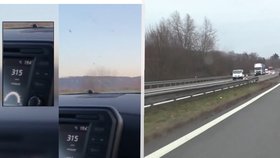 Závodník uháněl na dálnici rychlostí 315 km/h!