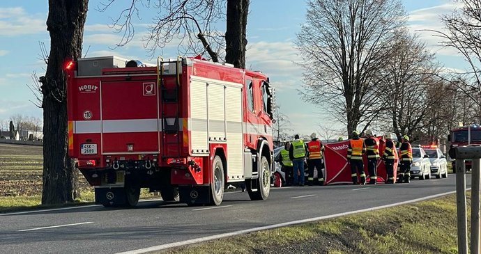 Řidič u Liblice na Mělnicku nepřežil náraz do stromu.