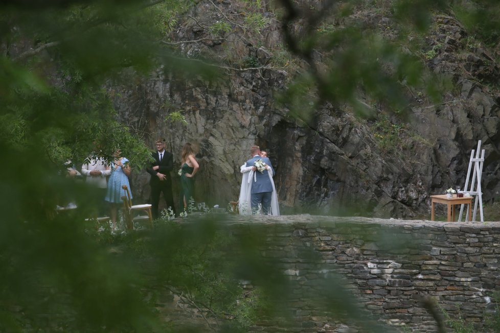 Svatba Libora Boučka: Šťastní novomanželé