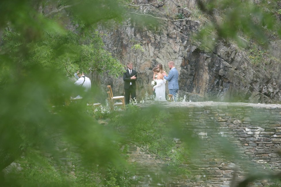 Svatba Libora Boučka: Šťastní novomanželé