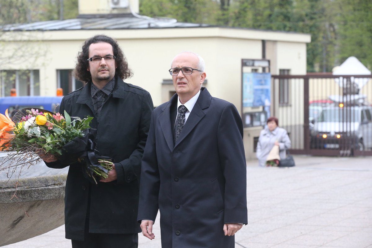 Poslední rozloučení s Libuškou Havelkovou v Praze-Strašnicích.