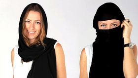 V ateliéru si Libuše Šímová zahalila tvář, na ulici v Saúdské Arábii ale může chodit s odhalenou hlavou.