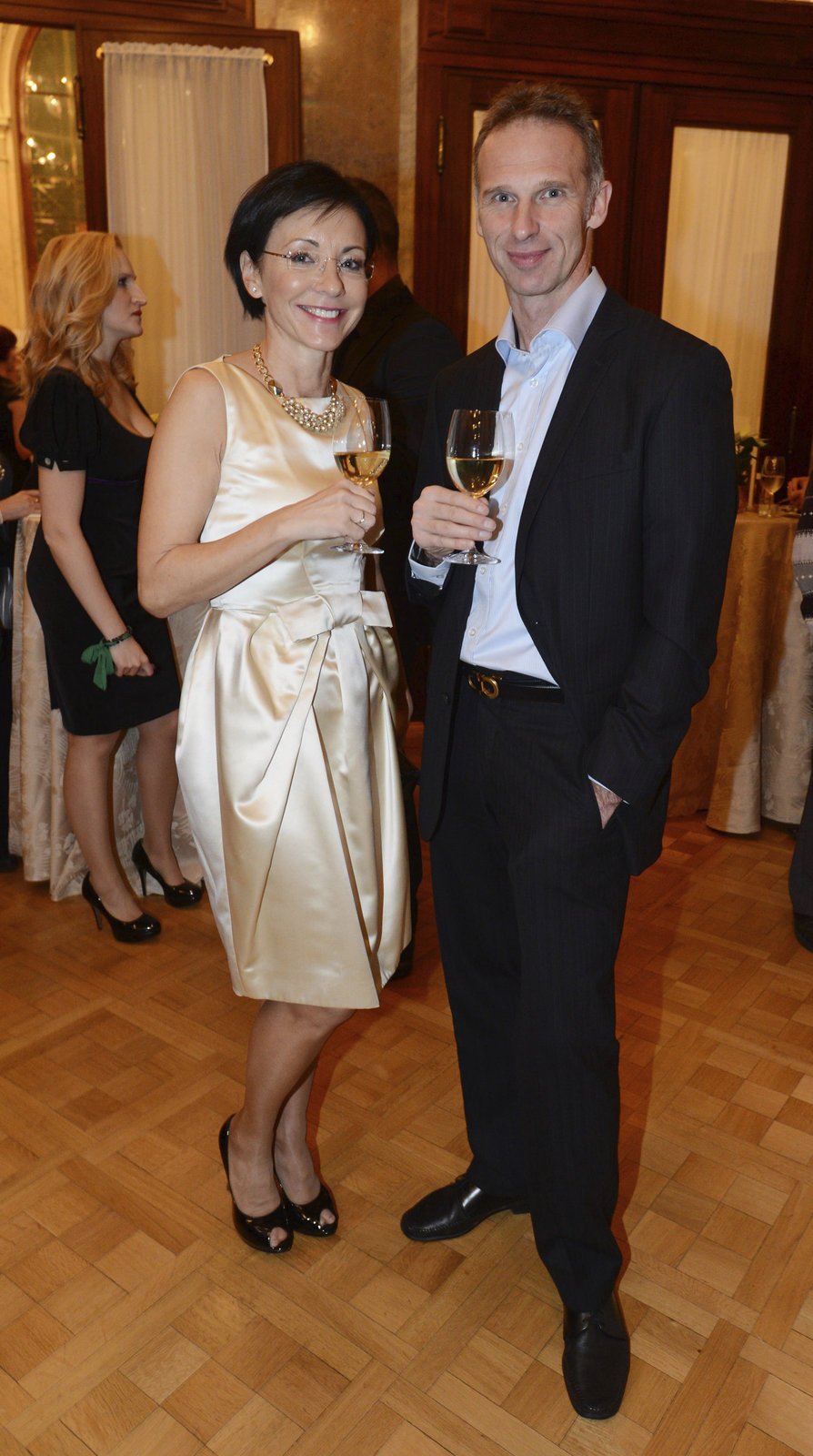 Prosinec 2012: Dominik Hašek a Libuše Šmuclerová